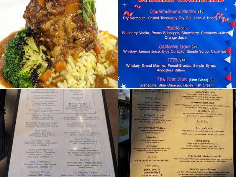 Waterside Menu