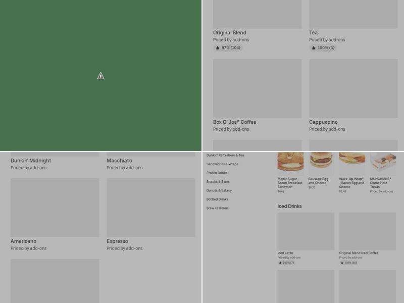 Dunkin' Menu