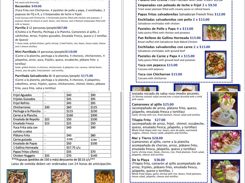 EL TOROGOZ RESTAURANT Menu