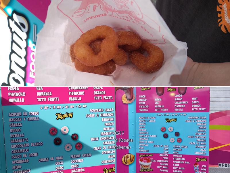 Javi Mini Donuts Menu