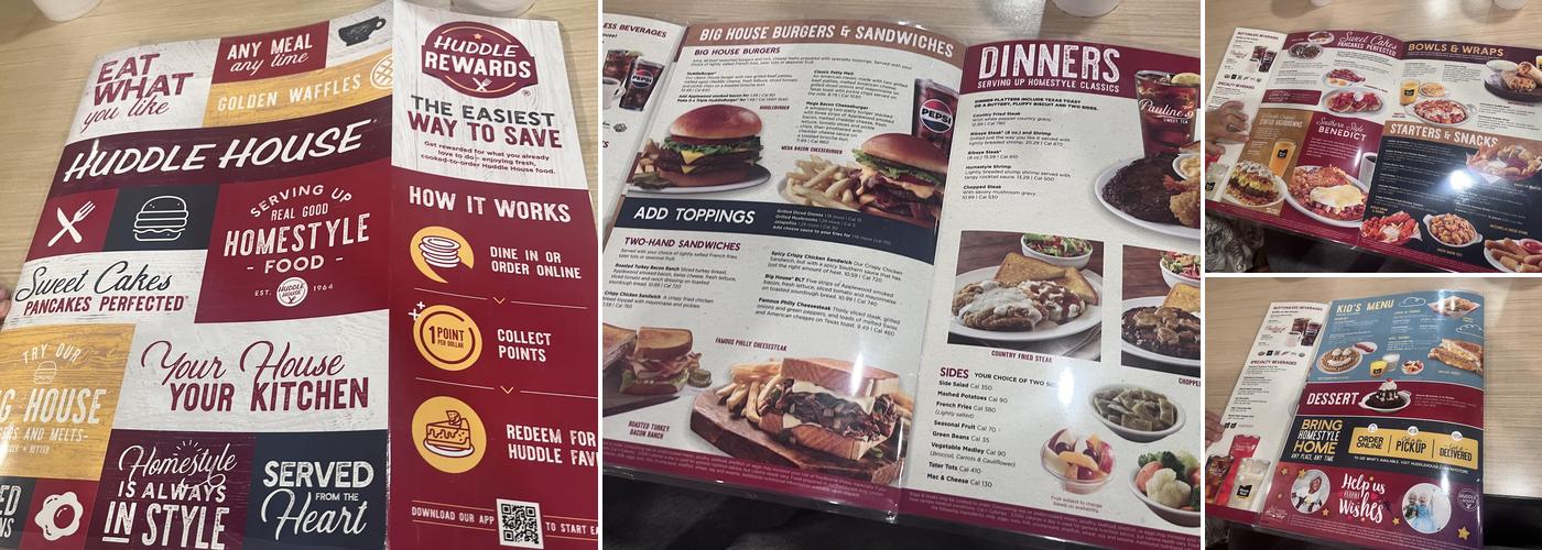 Huddle House Menu