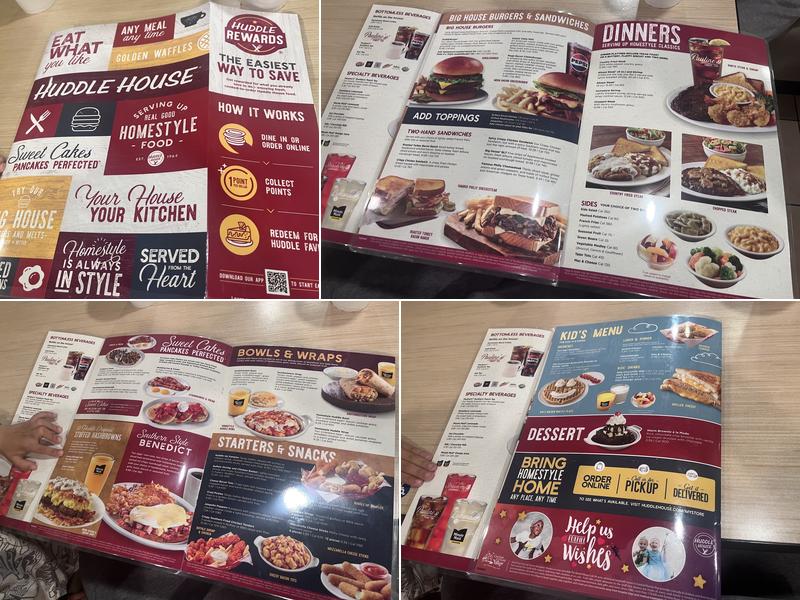 Huddle House Menu