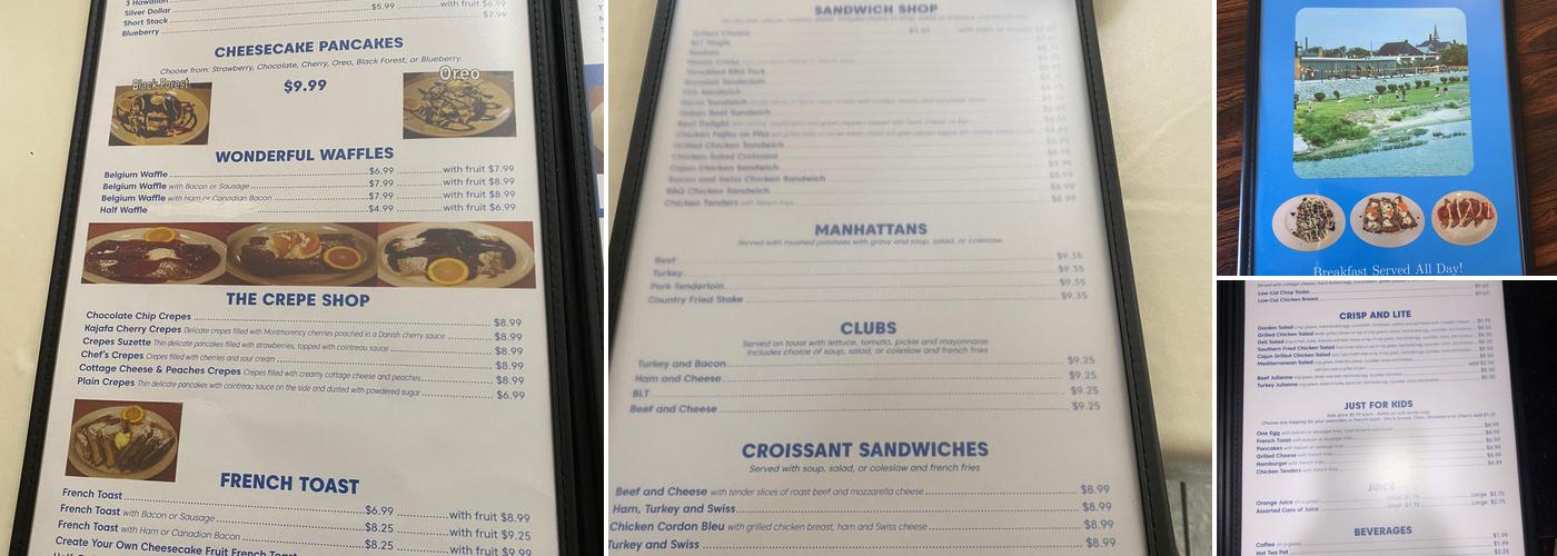 River View Restaurant Menu