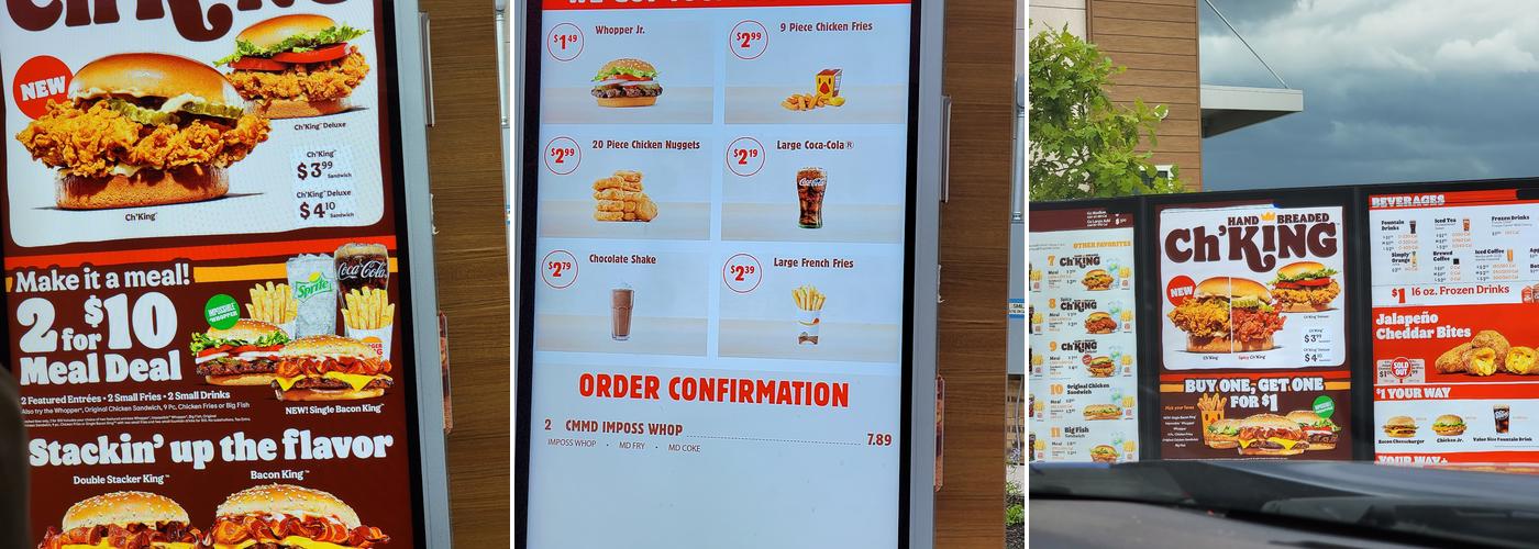 Burger King Menu