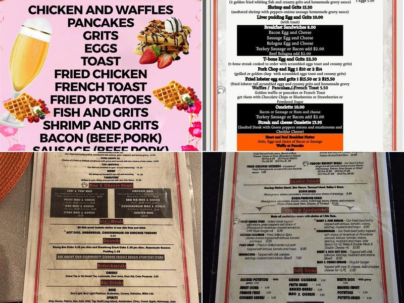 Heart&Soul Soulfood and Lounge Menu