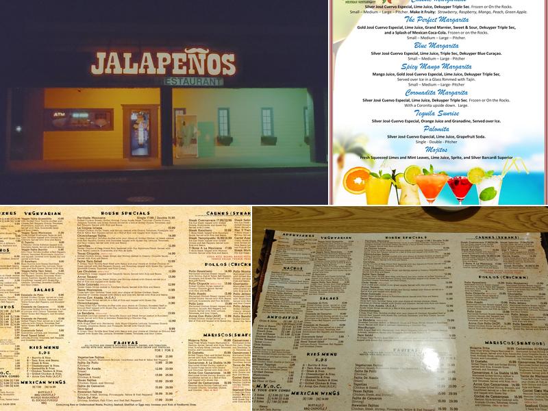 Jalapeños Mexican Restaurant Menu