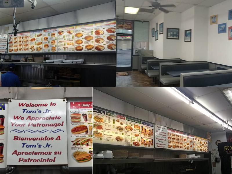 Tom’s Jr. Burgers Menu