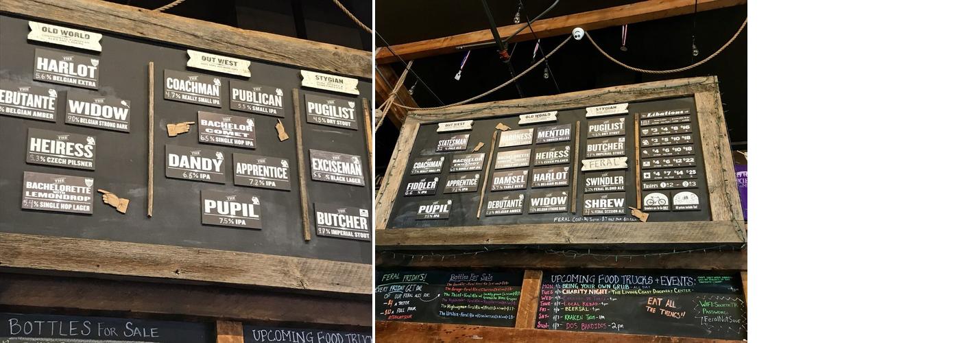 Societe Brewing Company Menu