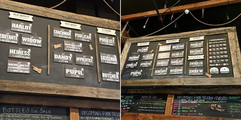 Societe Brewing Company Menu