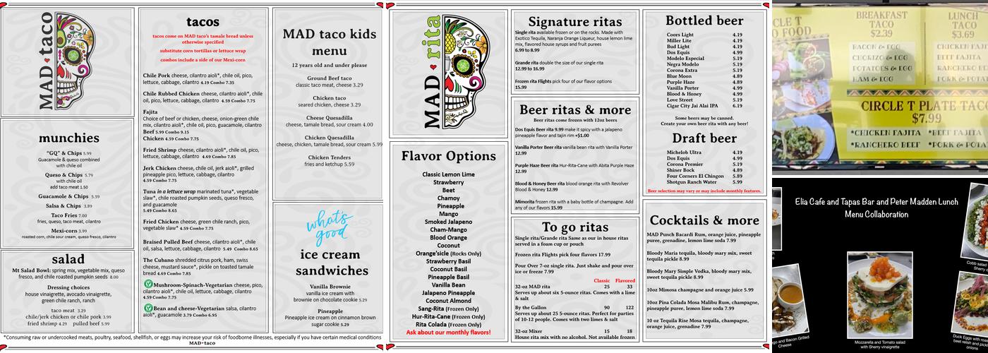 CT Tacos Menu