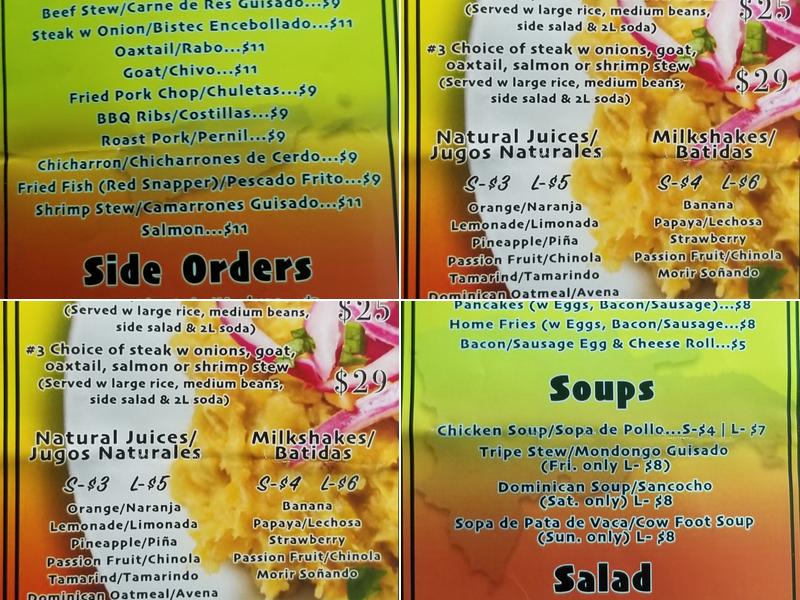 El Concón Menu