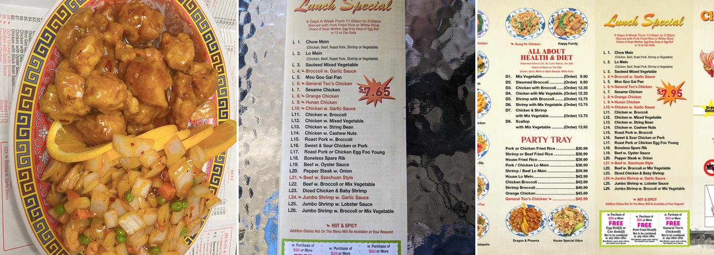 China Express Menu