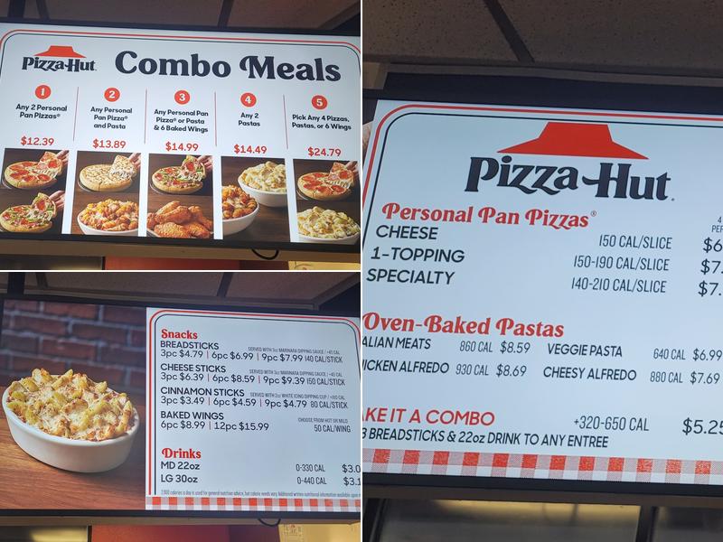 Pizza Hut Express Menu