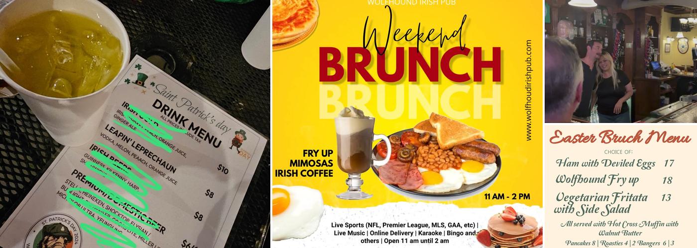 Wolfhound Irish Pub Menu