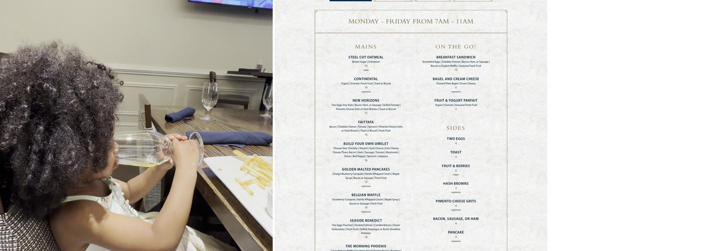 The Mark at Elon Menu