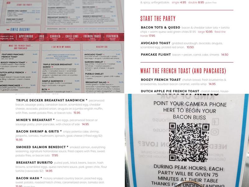 Bacon Social House - South Broadway Menu