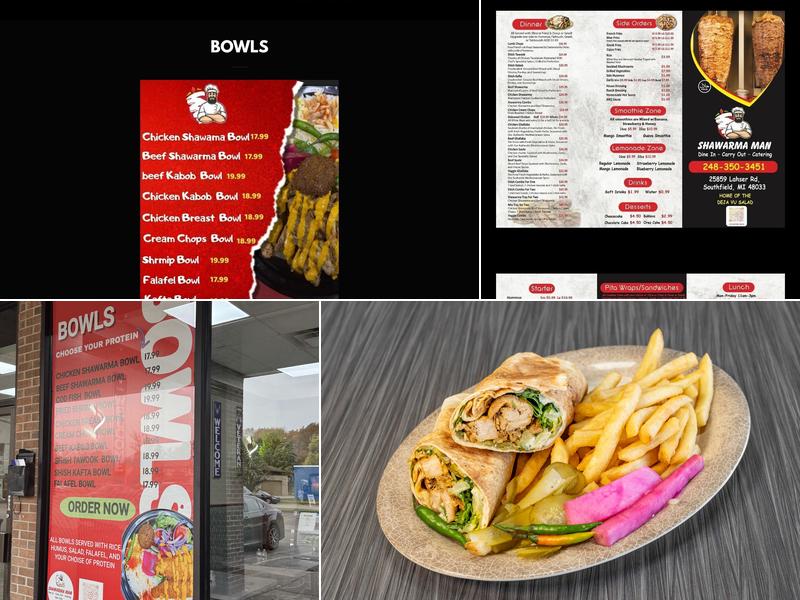 SHAWARMA MAN Menu