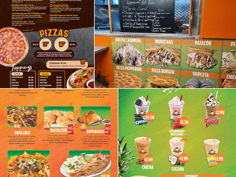 El Establo de la Arepa Menu