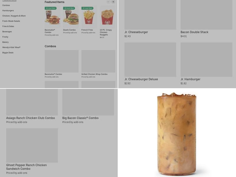Wendy's Menu