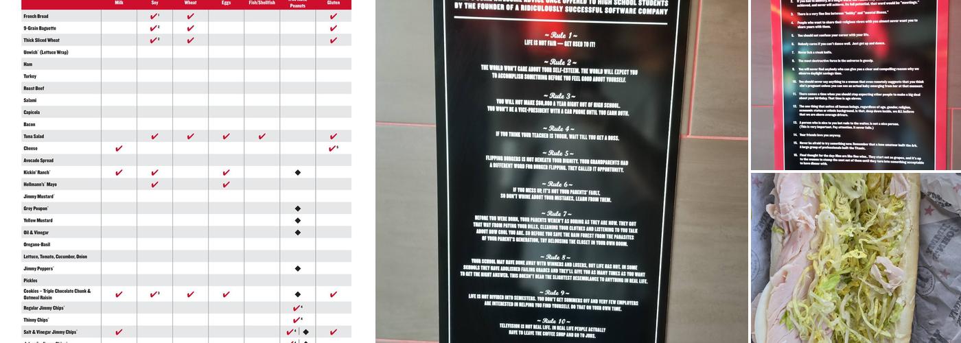 Jimmy John's Menu