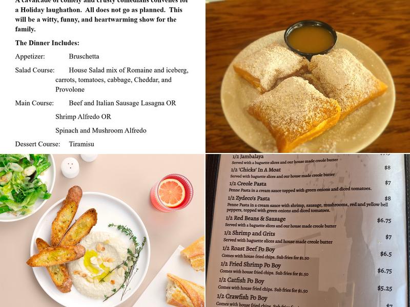Zydecos Menu