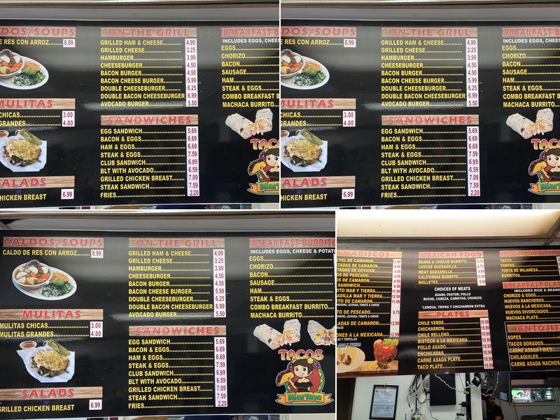 Tacos Marline Menu