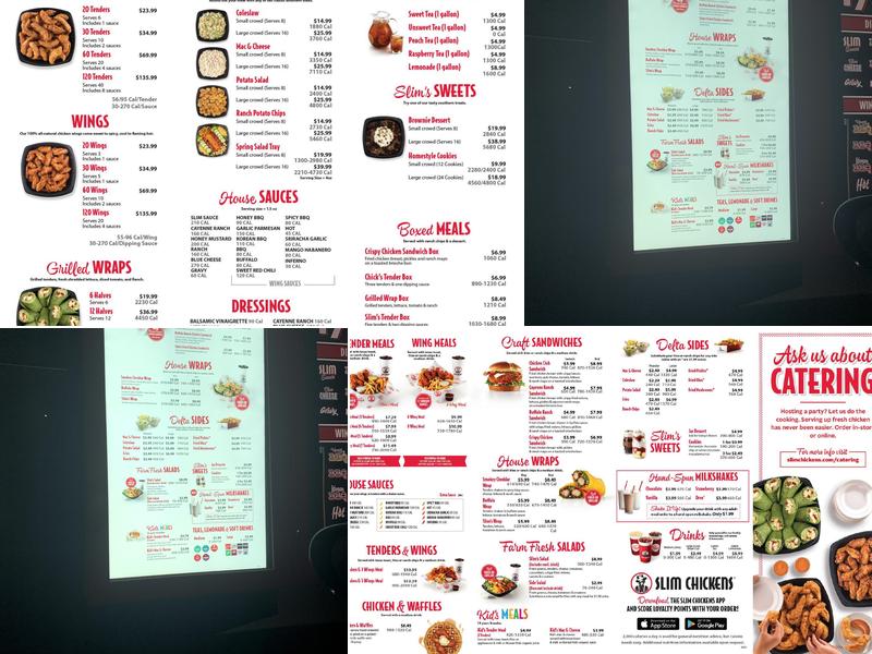 Slim Chickens Menu