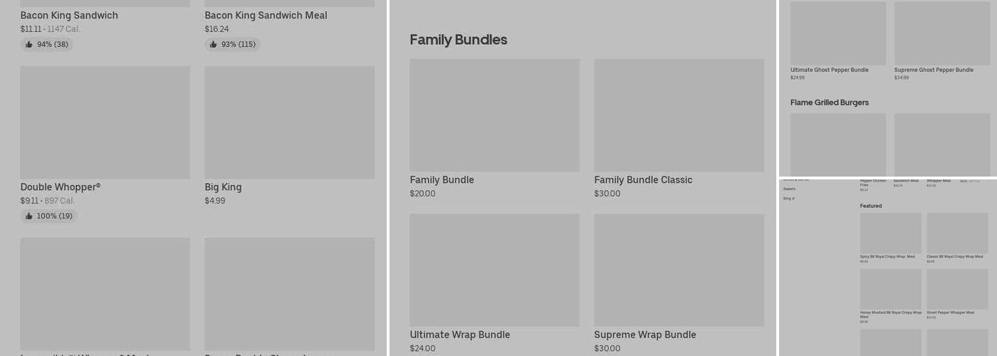 Burger King Menu
