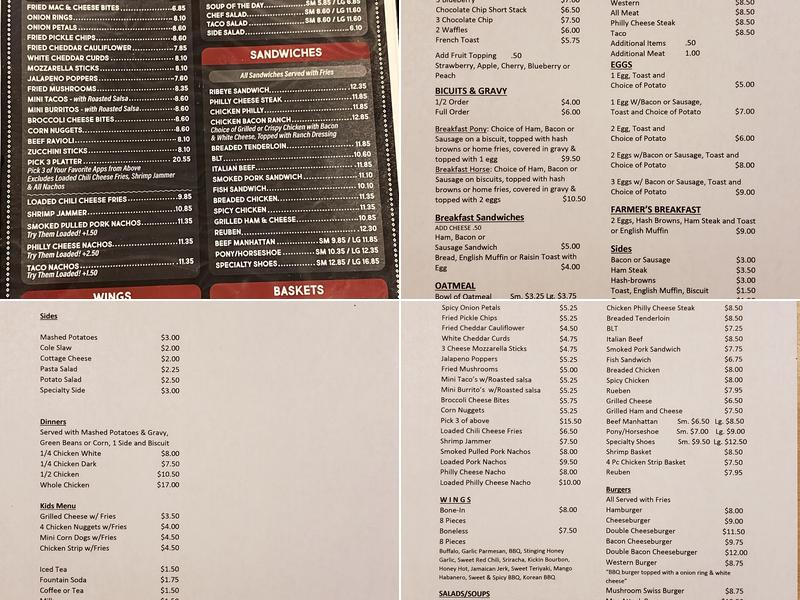 Mac's Diner Menu