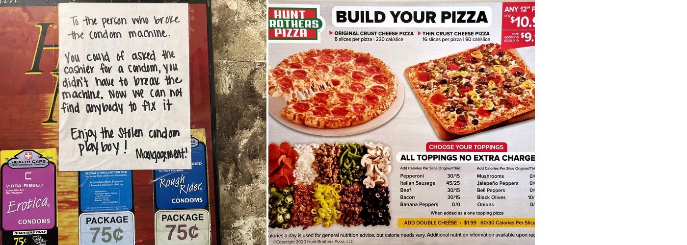 Rende's Quick Stop Menu