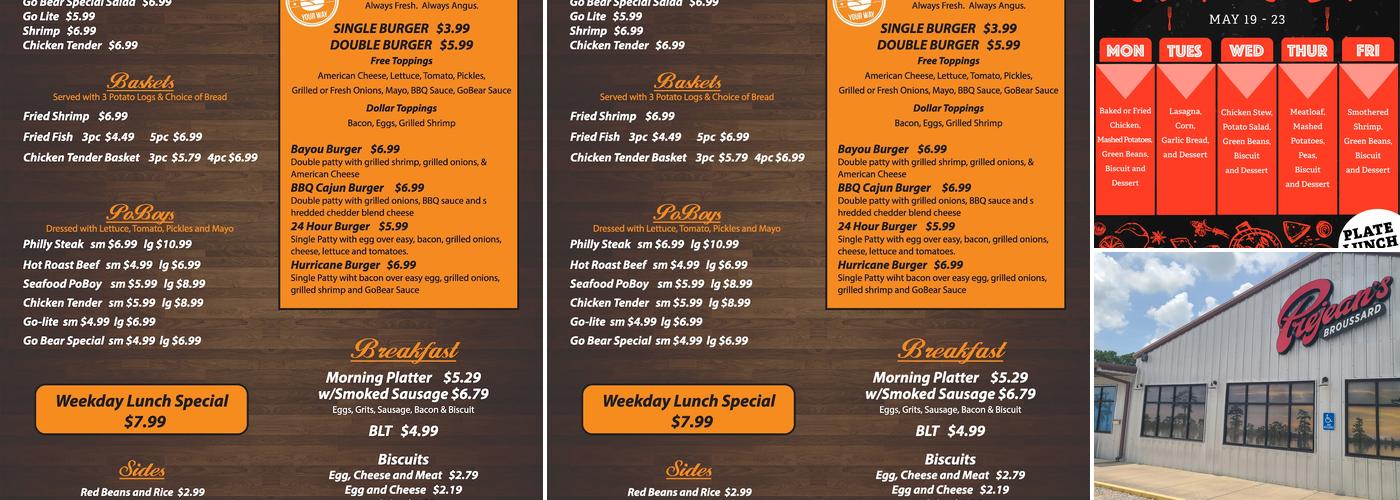 GoBears Southern Eatery Menu