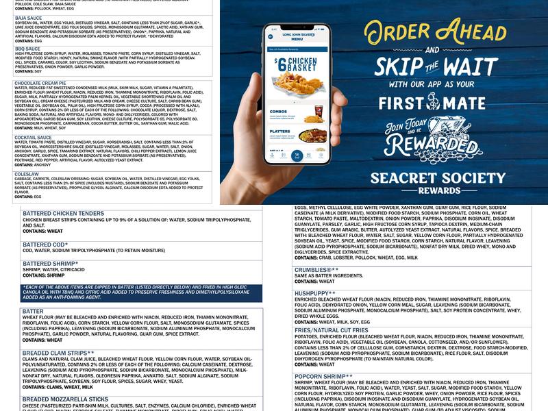 Long John Silver's | Taco Bell Menu