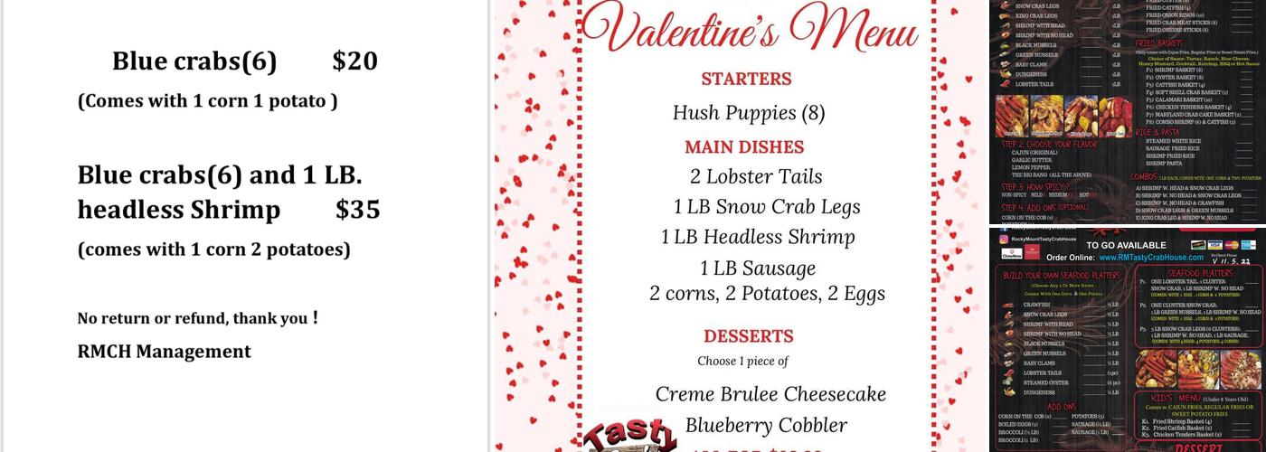Tasty Crab House - Rocky Mount Menu