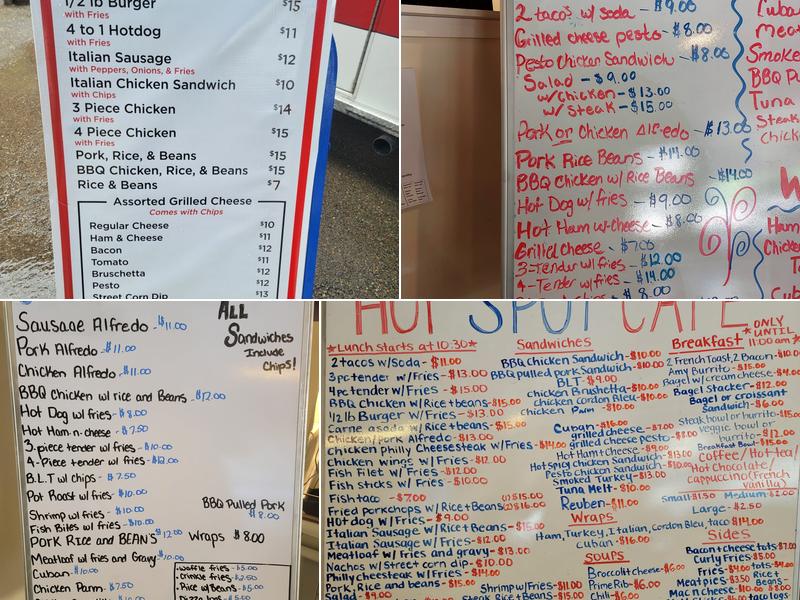 Hotspot Cafe Menu