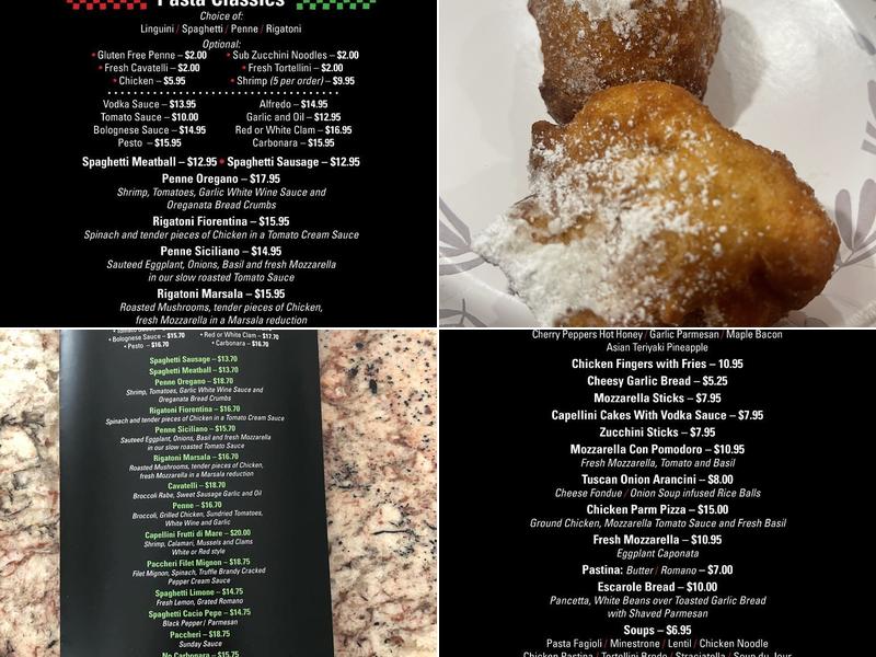 Roseti's Pizzeria & Restaurant Menu