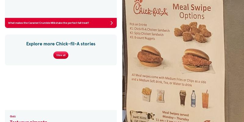 Chick-fil-A Menu