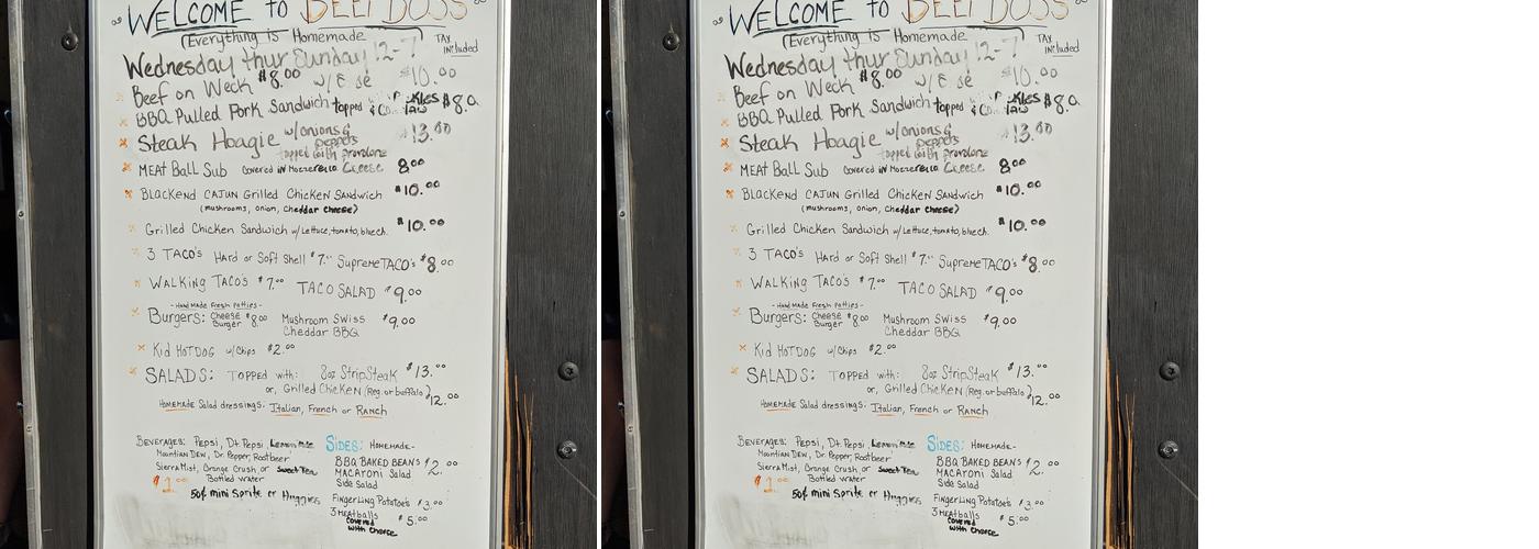 Beef boss Menu