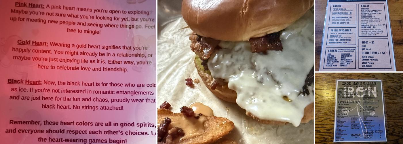 Iron Mann Grille Menu