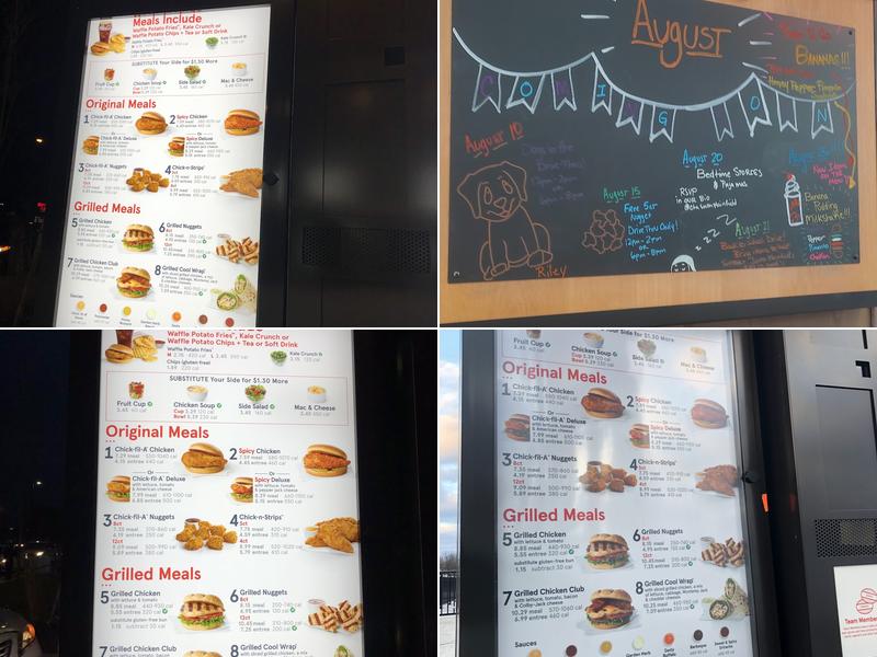Chick-fil-A Menu