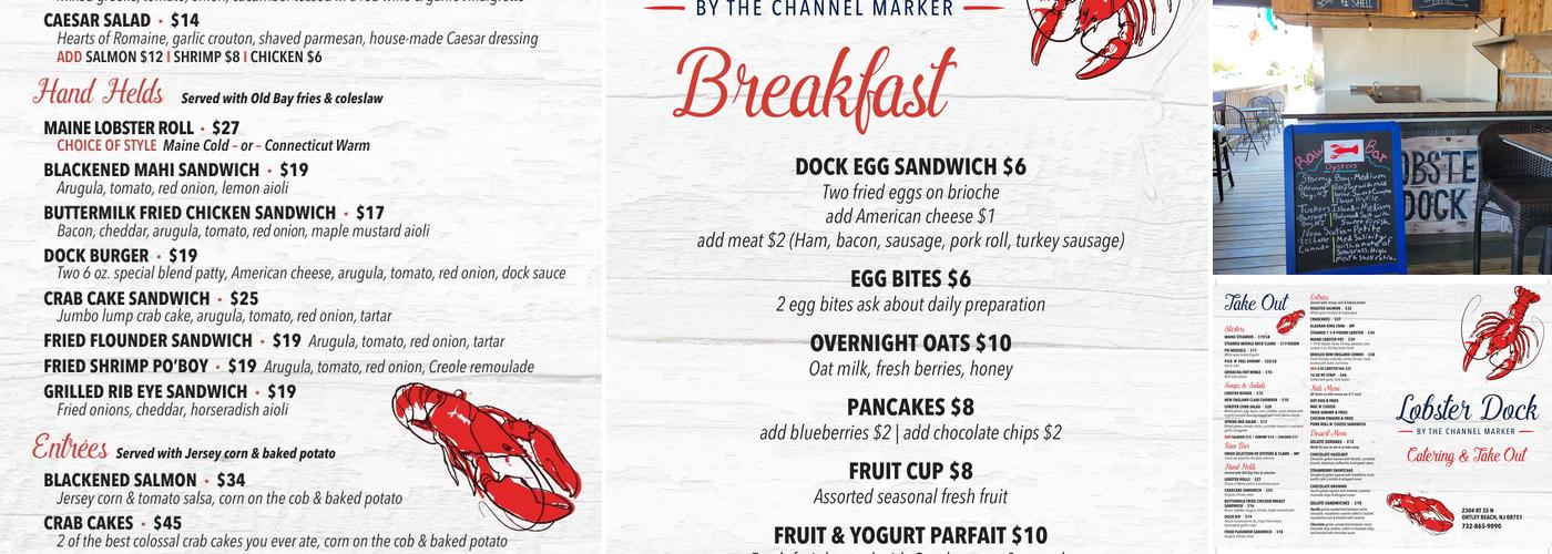 Lobster Dock Menu