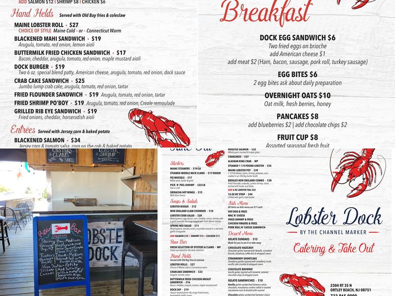 Lobster Dock Menu