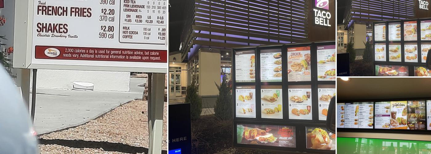 Taco Bell Menu
