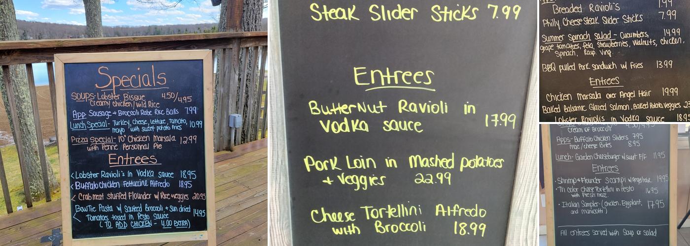 Jimmy's Lakeside Pizza Menu