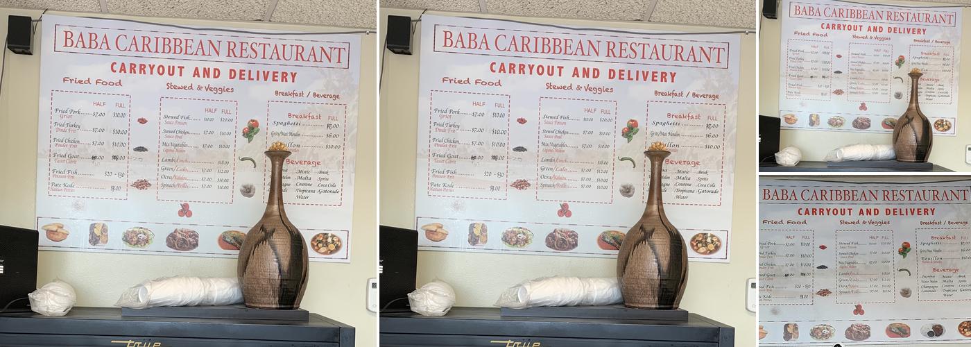 Baba Menu