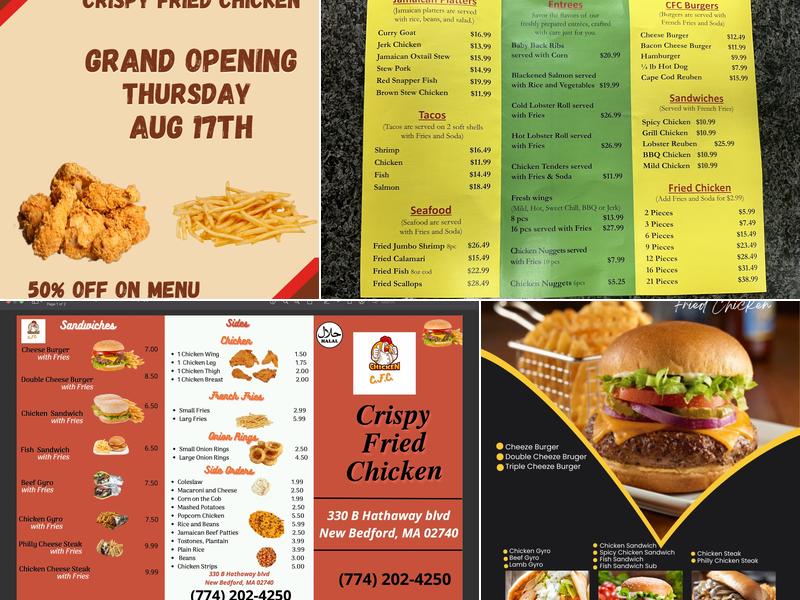 CFC (Jamaican Food) Menu