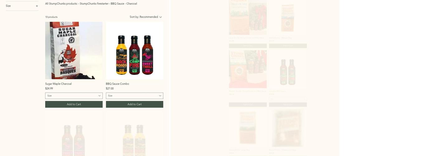 Stump Chunks LLC Menu