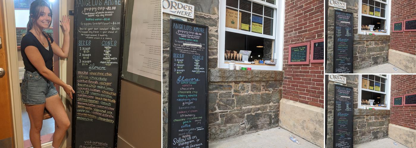 Angelo's Amore Menu