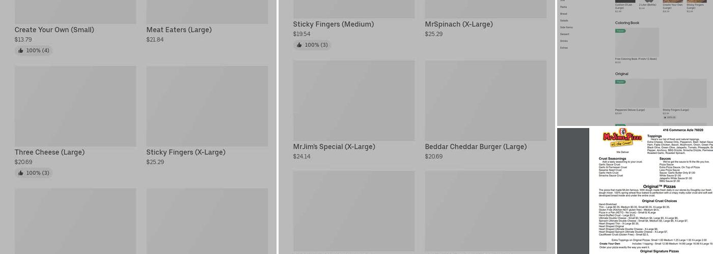 MrJims.Pizza Menu