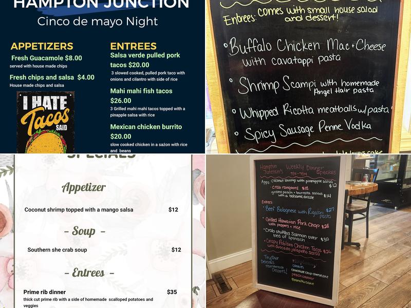 Hampton Junction Menu