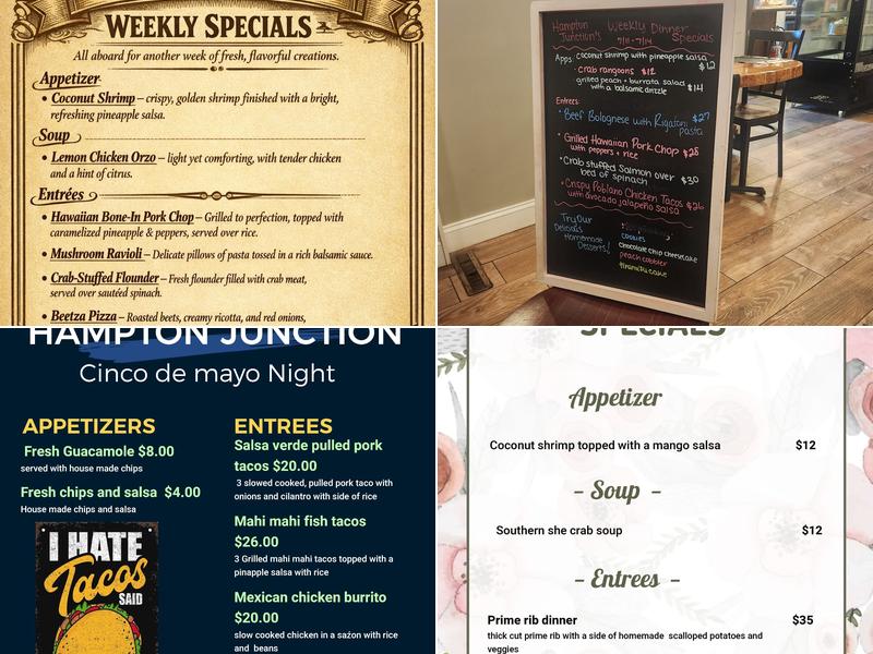 Hampton Junction Menu